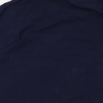 Lee Cooper Mens Blue Cotton T-Shirt Size 2XL Crew Neck