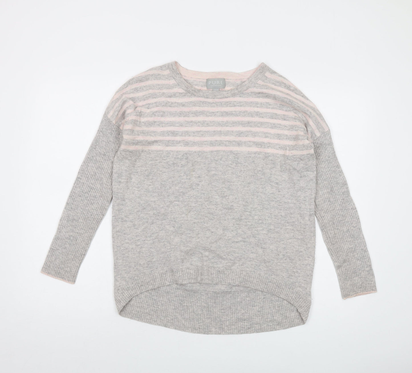 Womens UK Size 10 Pure Grey Pullover Jumper
