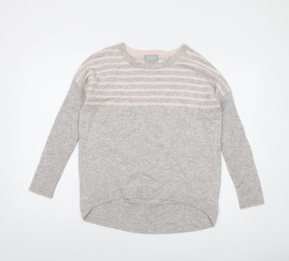 Womens UK Size 10 Pure Grey Pullover Jumper
