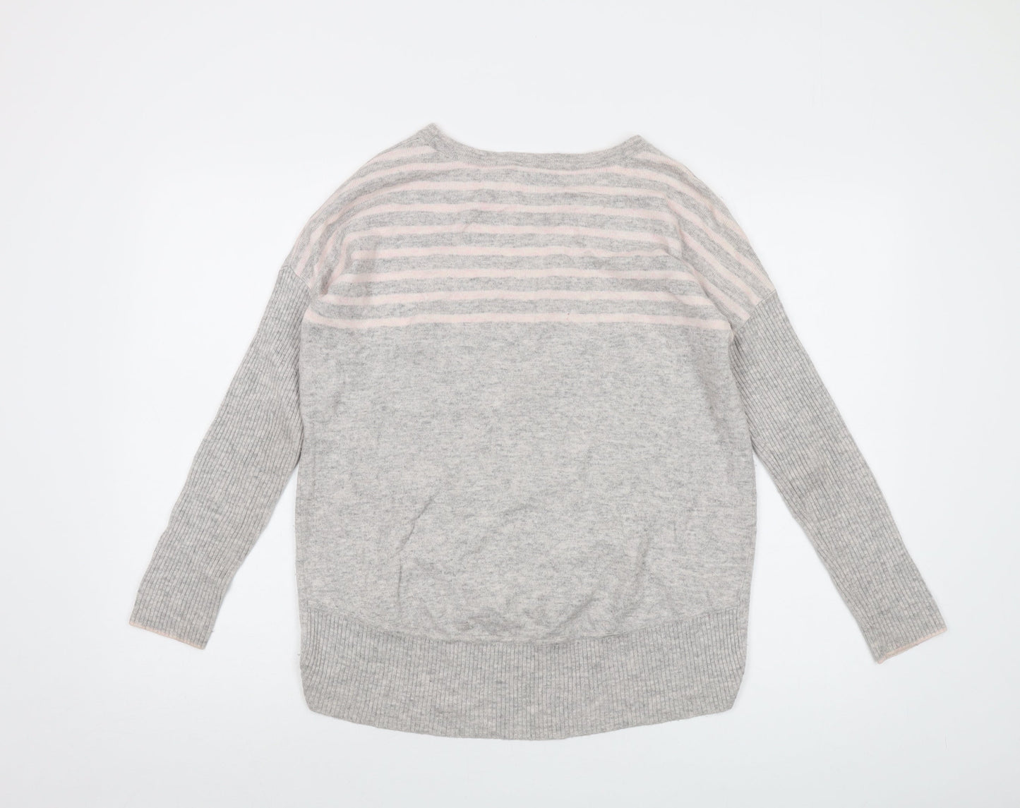 Womens UK Size 10 Pure Grey Pullover Jumper