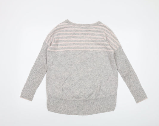 Womens UK Size 10 Pure Grey Pullover Jumper
