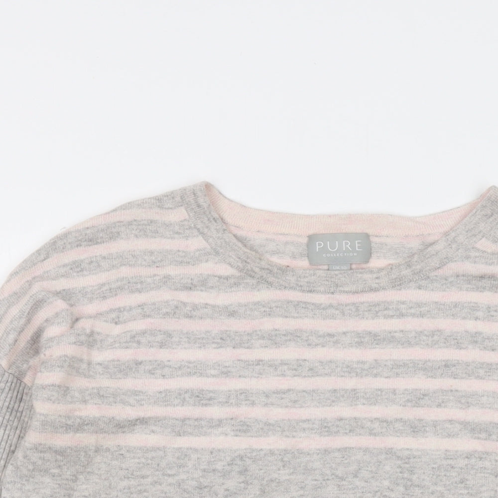 Womens UK Size 10 Pure Grey Pullover Jumper