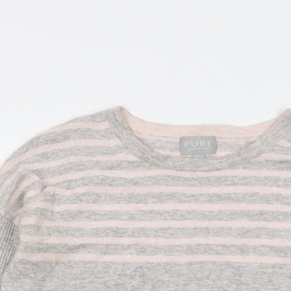 Womens UK Size 10 Pure Grey Pullover Jumper