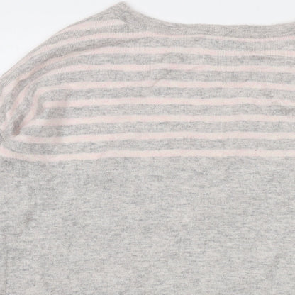 Womens UK Size 10 Pure Grey Pullover Jumper