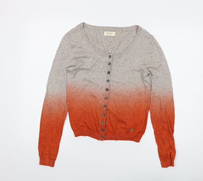 Womens UK Size XS Numph Grey Cardigan Jumper
