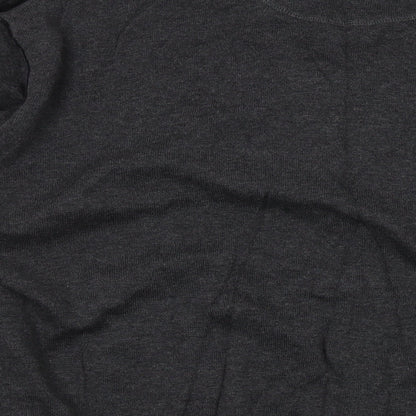 RJR.John Rocha Mens Grey V-Neck Cotton Pullover Jumper Size 3XL Long Sleeve