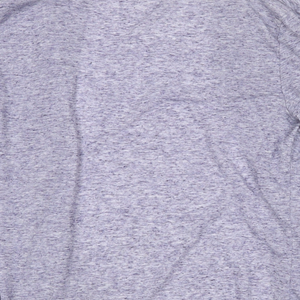 Womens UK Size 10 Marks and Spencer Blue Wrap T-Shirt