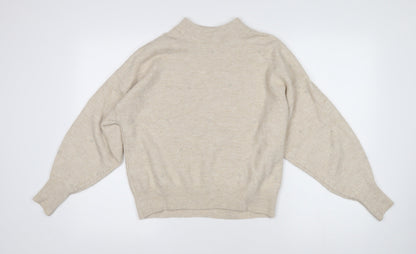 Womens UK Size S H&M Beige Pullover Jumper