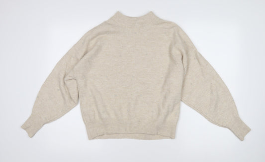 Womens UK Size S H&M Beige Pullover Jumper