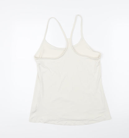 Womens UK Size 14 GOODMOVE Ivory Basic T-Shirt