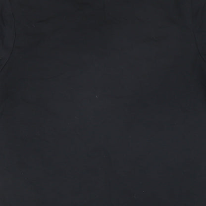 La Redoute Boys Black 100% Cotton Basic T-Shirt Size 16 Years Round Neck Pullover - Original & leader No rules only good vibes