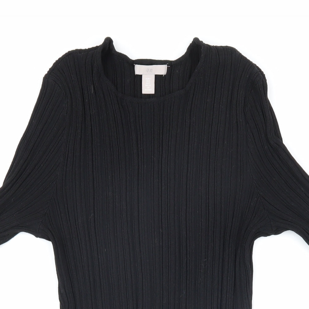 Womens UK Size S H&M Black Pullover Jumper