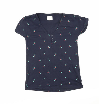 Womens UK Size XS NEXT Blue Basic T-Shirt