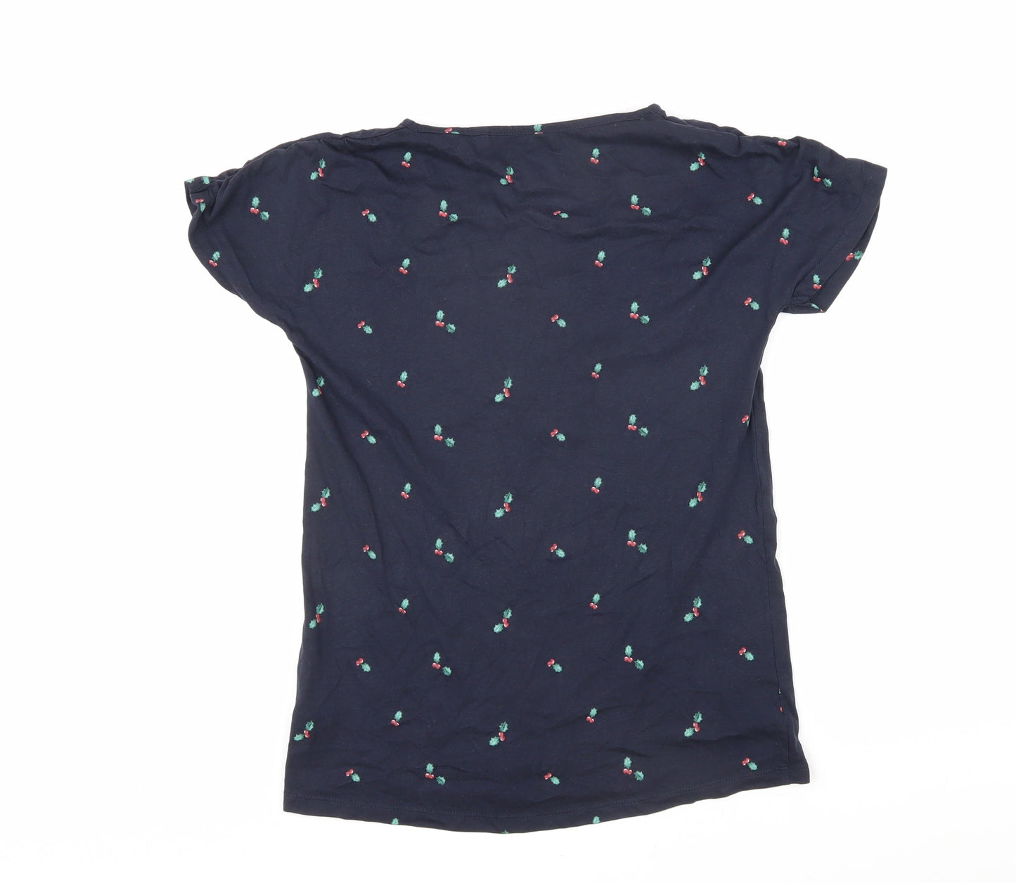 Womens UK Size XS NEXT Blue Basic T-Shirt