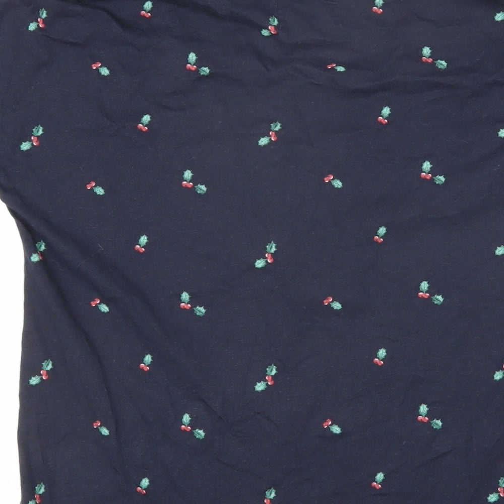 Womens UK Size XS NEXT Blue Basic T-Shirt