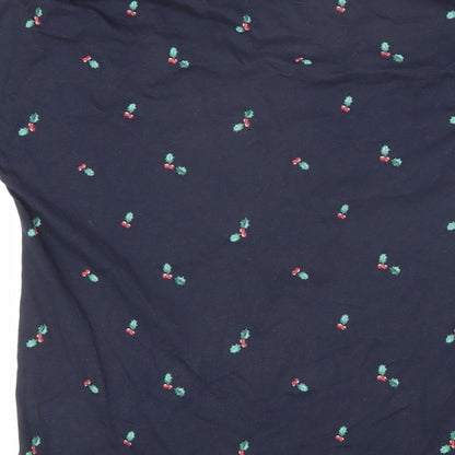 Womens UK Size XS NEXT Blue Basic T-Shirt