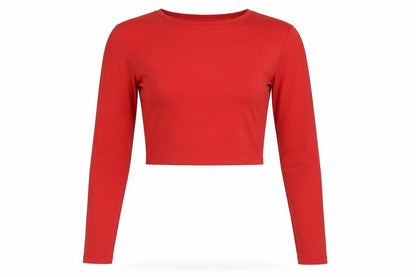 Womens UK Size M Zara Red Basic T-Shirt
