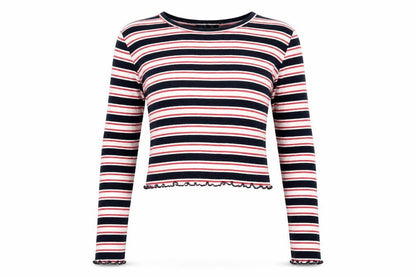 Womens UK Size 10 Topshop Multicoloured Basic T-Shirt