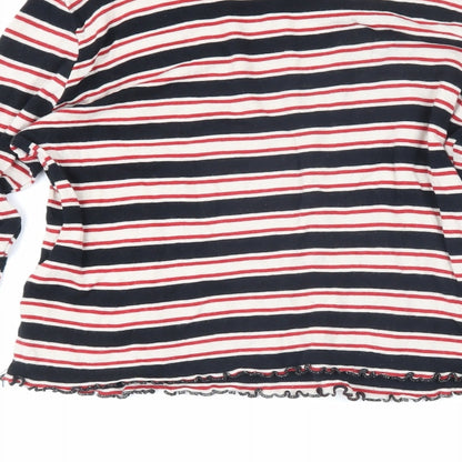 Womens UK Size 10 Topshop Multicoloured Basic T-Shirt