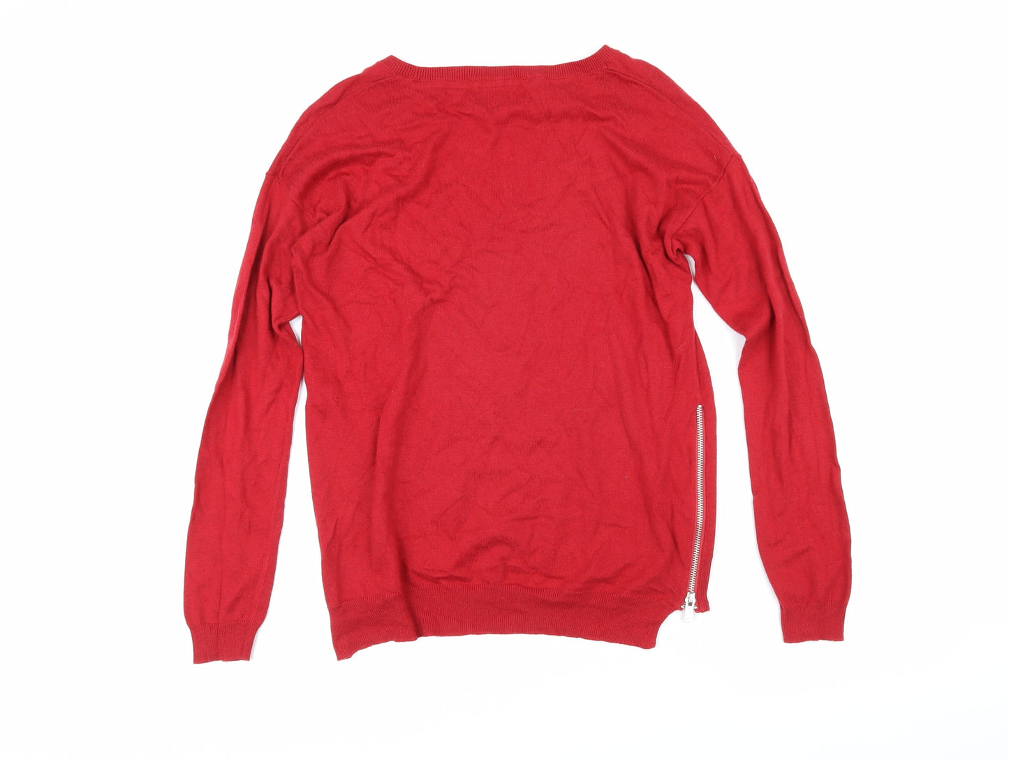 Womens UK Size 6 NEXT Red Pullover Jumper