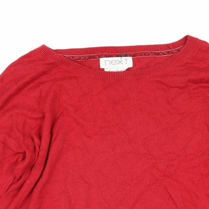 Womens UK Size 6 NEXT Red Pullover Jumper