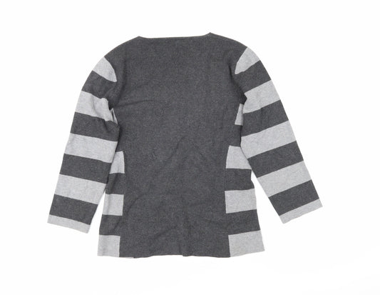 Womens UK Size M cc Grey Pullover Jumper
