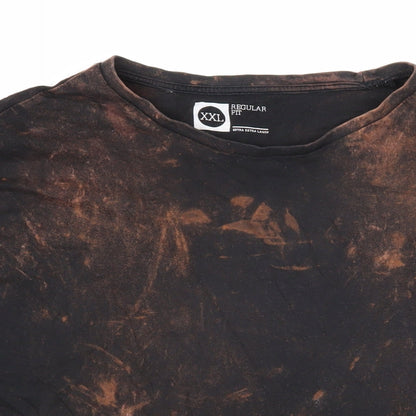 Mens UK Size 2XL Cedar Wood State Black  T-Shirt