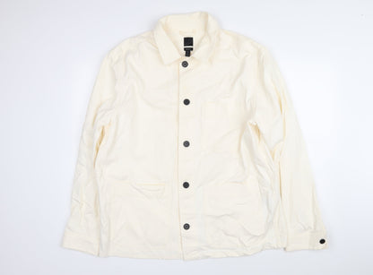 H&M Womens Ivory Jacket Size XL Button