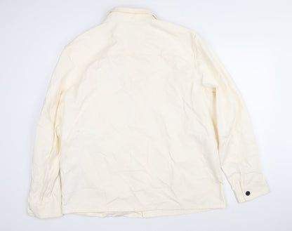 H&M Womens Ivory Jacket Size XL Button