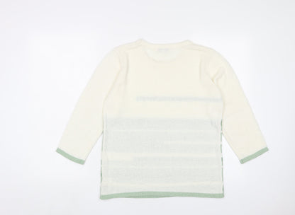 Womens UK Size S Annabelle Green Pullover Jumper
