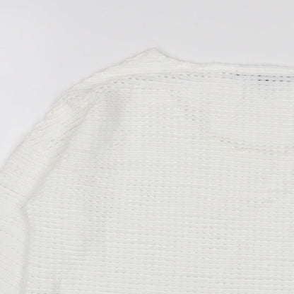 Womens UK Size XS French Connection White Pullover Jumper