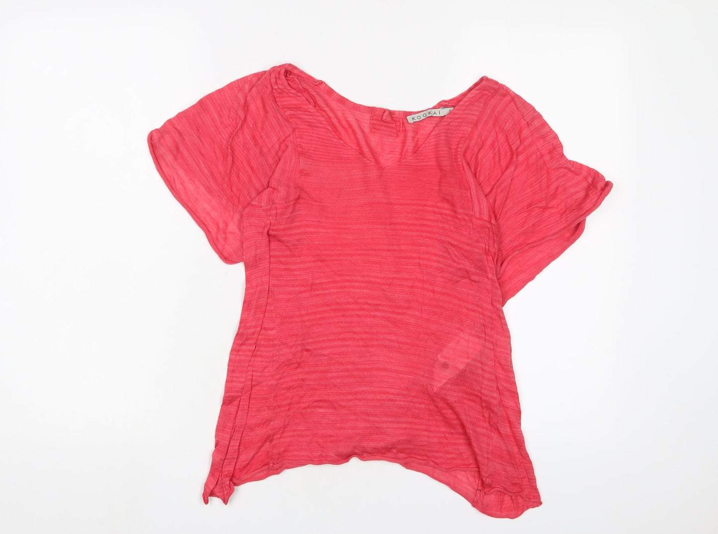 Womens UK Size S Kookai Pink Basic T-Shirt