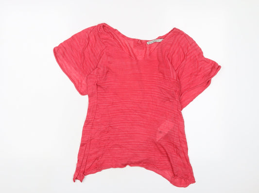 Womens UK Size S Kookai Pink Basic T-Shirt