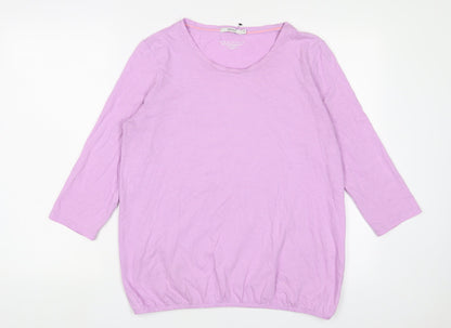 Womens UK Size M Cecil Purple Basic T-Shirt
