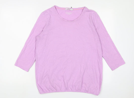 Womens UK Size M Cecil Purple Basic T-Shirt