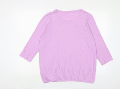 Womens UK Size M Cecil Purple Basic T-Shirt