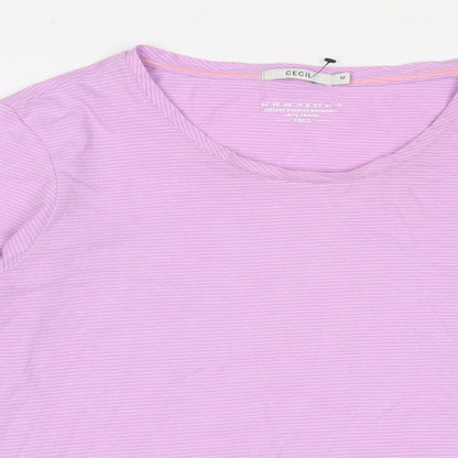 Womens UK Size M Cecil Purple Basic T-Shirt