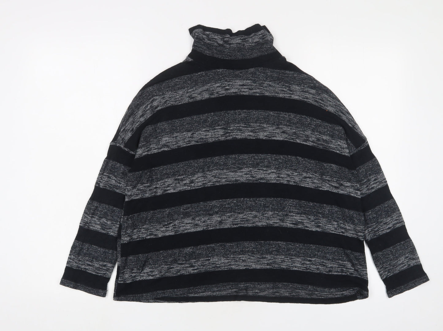 Womens UK Size S Sparkle & Fade Grey Pullover Jumper
