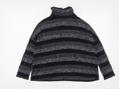 Womens UK Size S Sparkle & Fade Grey Pullover Jumper