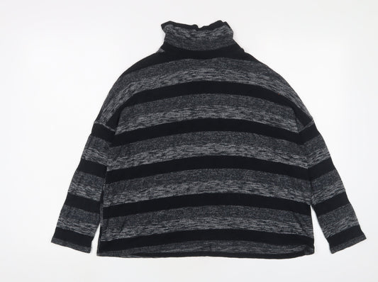 Womens UK Size S Sparkle & Fade Grey Pullover Jumper