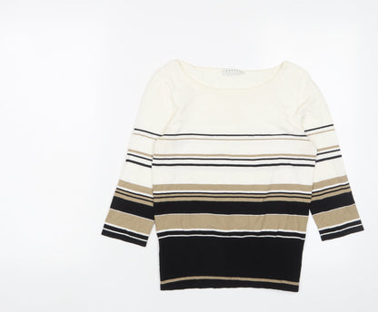 Womens UK Size S Precis Multicoloured Pullover Jumper