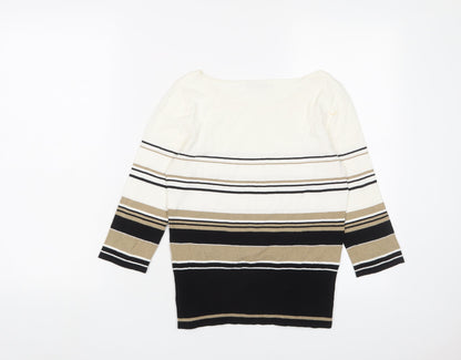 Womens UK Size S Precis Multicoloured Pullover Jumper