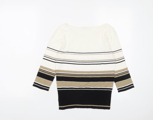Womens UK Size S Precis Multicoloured Pullover Jumper