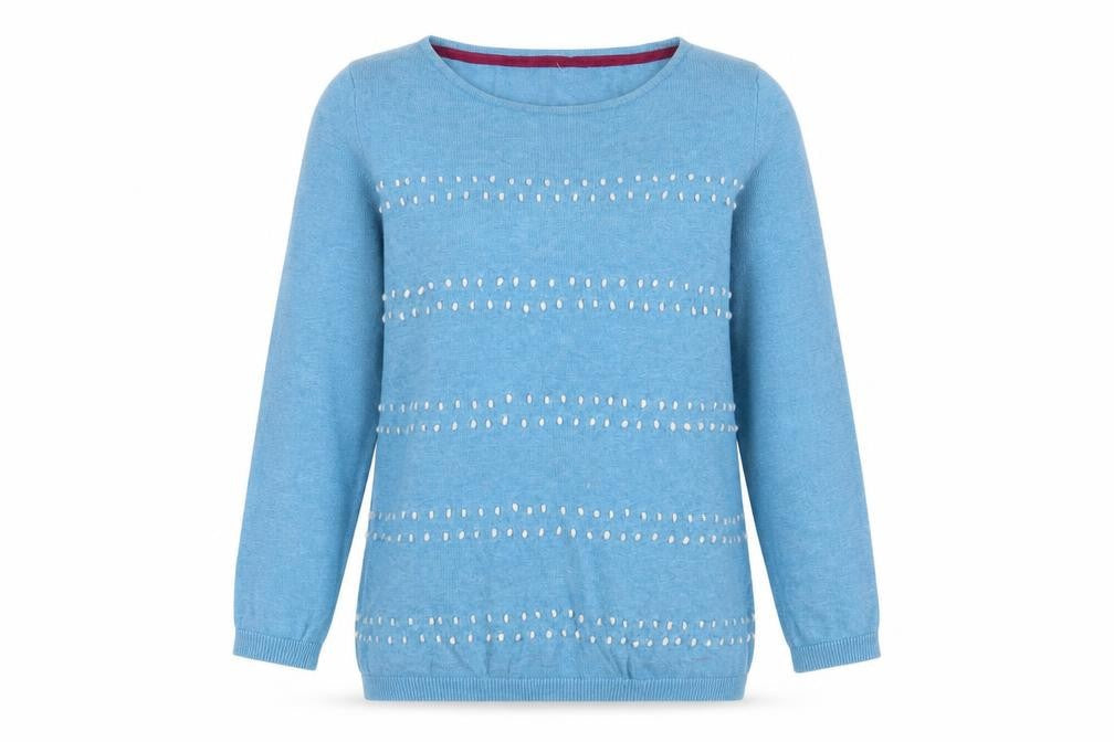 Womens UK Size S Ness Blue Pullover Jumper