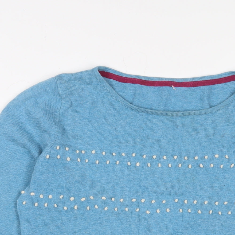 Womens UK Size S Ness Blue Pullover Jumper