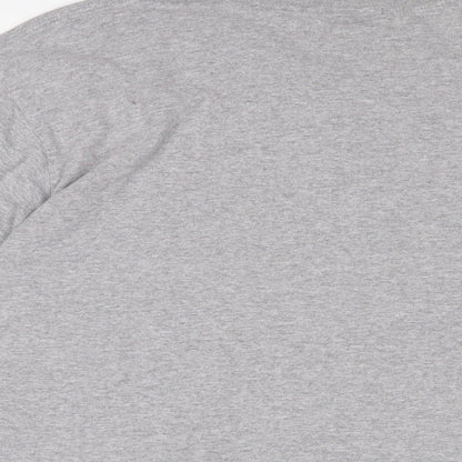 Reebok Mens Grey Polyester T-Shirt Size 2XL Crew Neck - Logo