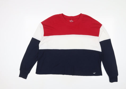 Womens UK Size M Hollister Multicoloured Pullover Jumper