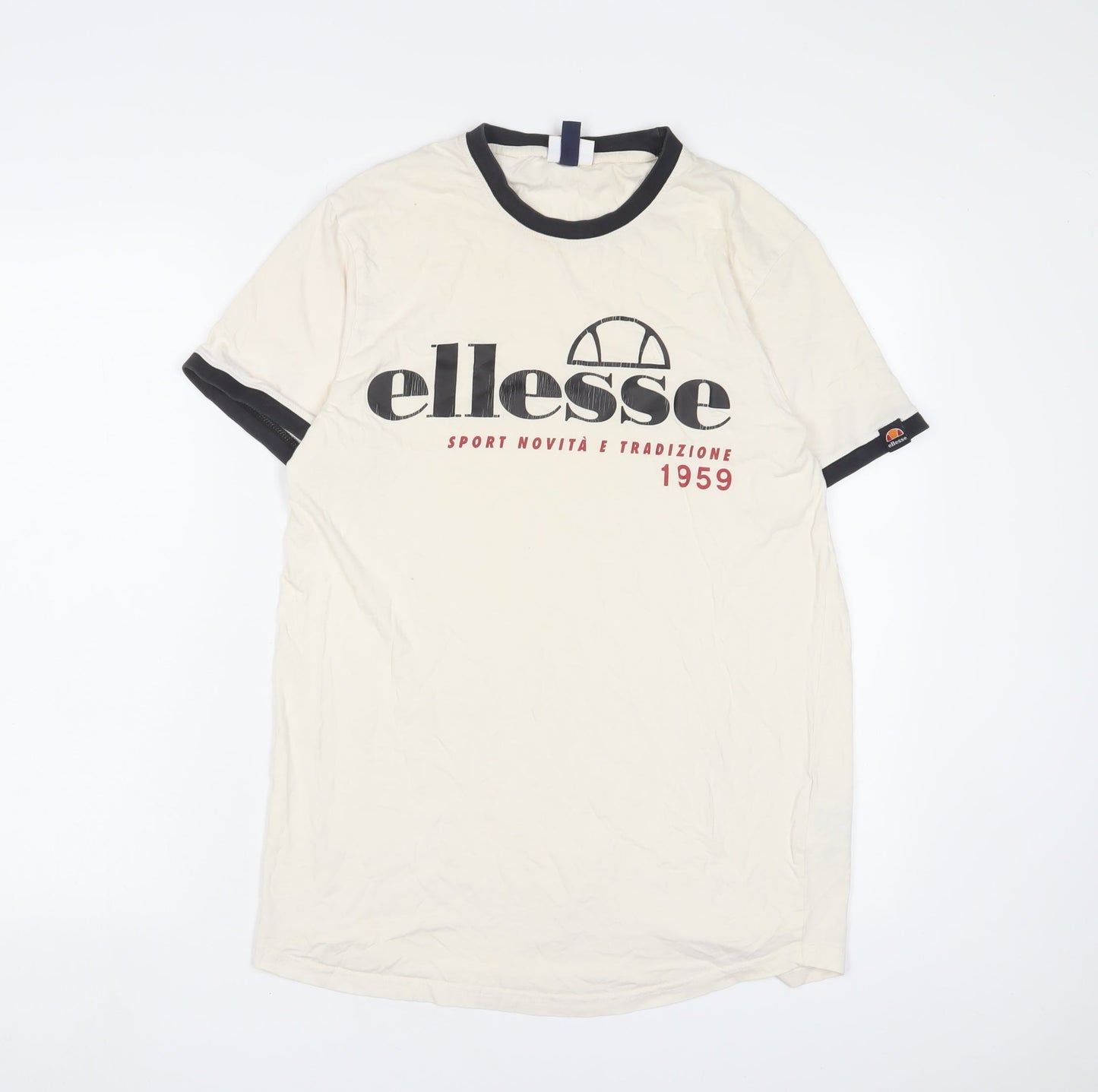 Mens UK Size S ellesse Beige  T-Shirt