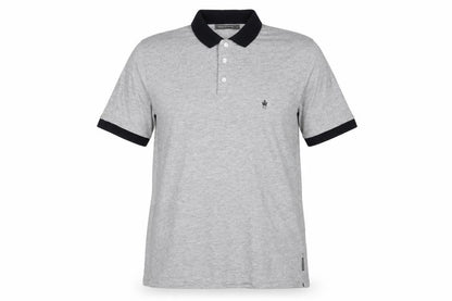 Womens UK Size L French Connection Grey Basic Polo