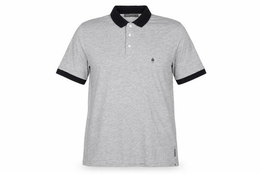 Womens UK Size L French Connection Grey Basic Polo